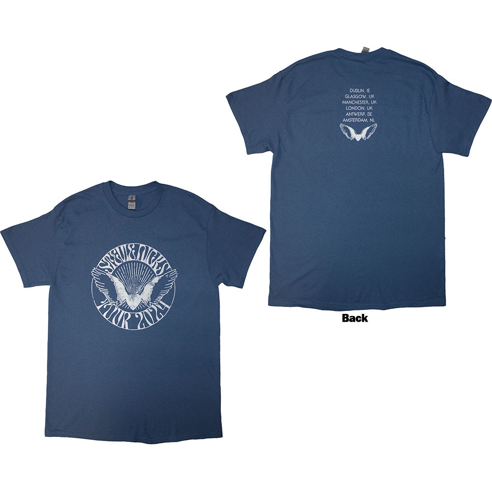 Stevie Nicks - Tour '24 Wings Heren Tshirt - Blauw